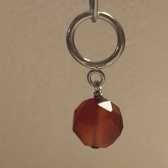 Silpada Carnelian Sterling Silver Charm from set of 3 ‘POP OF COLOR’ S3530 - Picture 9 of 14